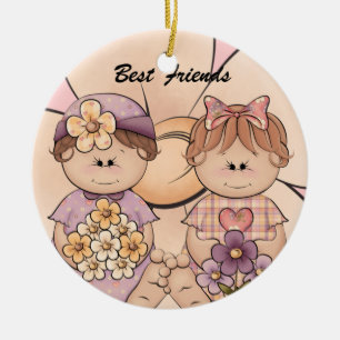 Keudig Baby Beste vriendenkring Keramisch Ornament