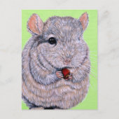 Keuffer Nibbling Chinchilla Painting Briefkaart (Voorkant)