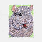 Keuffer Nibbling Chinchilla Painting Fleece Deken (Voorkant)