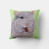 Keuffer Nibbling Chinchilla Painting Kussen (Achterkant)