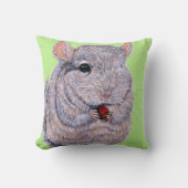 Keuffer Nibbling Chinchilla Painting Kussen (Voorkant)