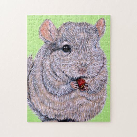 Keuffer Nibbling Chinchilla Painting Legpuzzel (Verticaal)