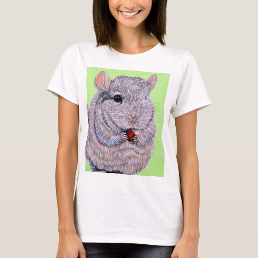 Keuffer Nibbling Chinchilla Painting T-shirt (Voorkant)