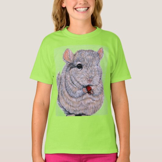 Keuffer Nibbling Chinchilla Painting T-Shirt (Voorkant)