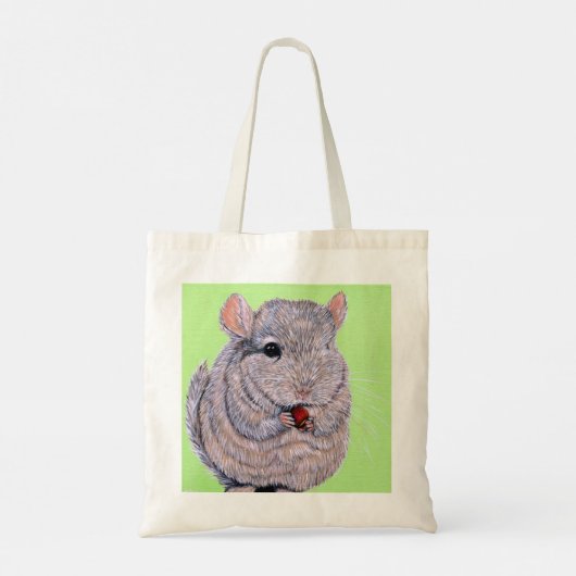 Keuffer Nibbling Chinchilla Painting Tote Bag (Achterkant)
