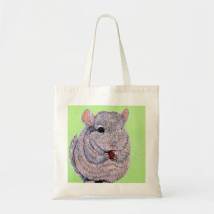 Keuffer Nibbling Chinchilla Painting Tote Bag