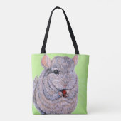 Keuffer Nibbling Chinchilla Painting Tote Bag (Achterkant)