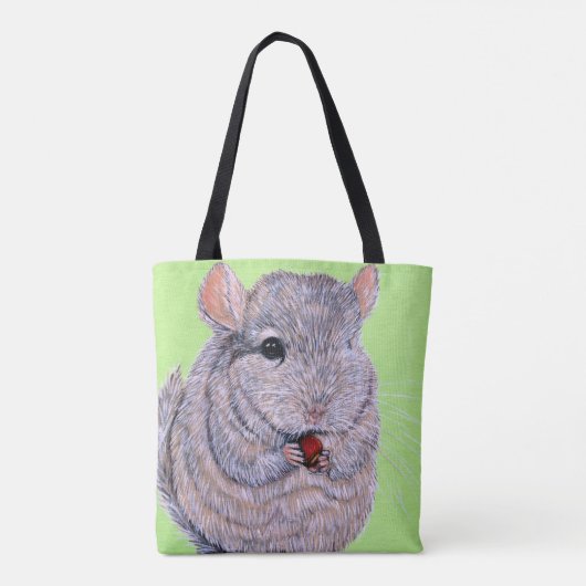 Keuffer Nibbling Chinchilla Painting Tote Bag (Achterkant)