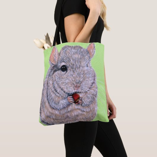 Keuffer Nibbling Chinchilla Painting Tote Bag (Dichtbij)