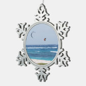 Keuforing Tin Sneeuwvlok Ornament (Rechts)