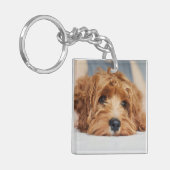 Keuk Dog Acrylische Sleutelhanger (Voorkant Links)