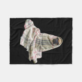 Keuk Pug in een zak Fleece Deken (Voorkant (Horizontaal))