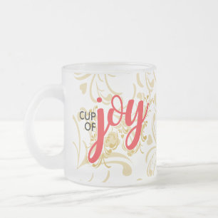 Keuk van Joy Red en Gold Personalized Mug Matglas Koffiemok