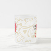 Keuk van Joy Red en Gold Personalized Mug Matglas Koffiemok (Center)