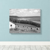 Keuka Lake Finger Lakes Ingewikkeld Canvas 14x11 (Insitu (Houten vloer))