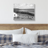 Keuka Lake Finger Lakes Ingewikkeld Canvas 14x11 Afdruk (Insitu (Slaapkamer))