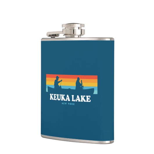 Keuka Lake New York Canoe Heupfles (Links)