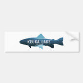 Keuka Lake New York Fish Bumpersticker (Voorkant)