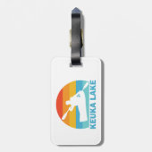 Keuka Lake New York Kayak Bagagelabel (Achterkant verticaal)