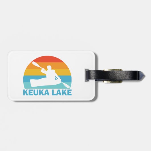 Keuka Lake New York Kayak Bagagelabel (Achterkant horizontaal)