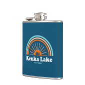 Keuka Lake New York Rainbow Heupfles (Links)