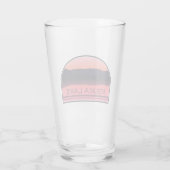 Keuka Lake New York Red Sunrise Glas (Achterkant)