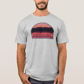 Keuka Lake New York Red Sunrise T-shirt (Voorkant)