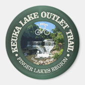Keuka Lake Outlet Trail (fietsen c) Magneet (Voorkant)