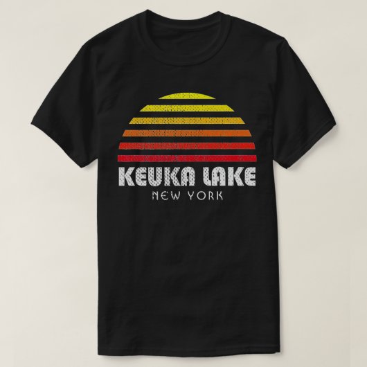Keuka Lake Sunset New York Keuka T-shirt (Design voorkant)
