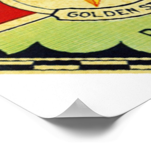 Keuka Niagara graaflabel 2 Poster (Hoek)