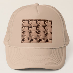  keukat/zwart/witte foto trucker pet