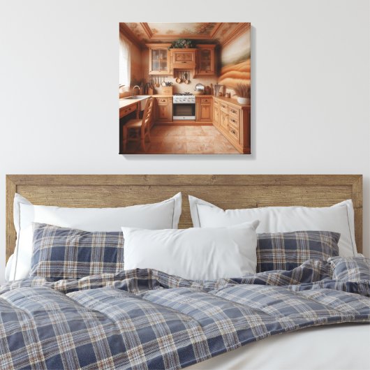 Keuken 2 canvas afdruk (Insitu (Slaapkamer))