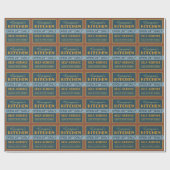 Keuken - aangepaste benaming - verpakkingspapier cadeaupapier (Vlak)