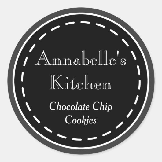 Keuken Aangepaste Krijtbord Gift Label Stickers (Voorkant)