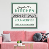Keuken - aangepaste naam - canvasafdruk canvas afdruk (Insitu (Woonkamer))