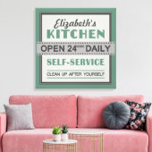 Keuken - aangepaste naam - canvasafdruk canvas afdruk (Insitu (Woonkamer))