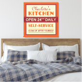 Keuken - aangepaste naam - canvasafdruk canvas afdruk (Insitu (Slaapkamer))