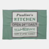 Keuken - aangepaste naam - handdoek (Horizontaal)