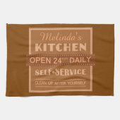 Keuken - aangepaste naam - handdoek (Horizontaal)