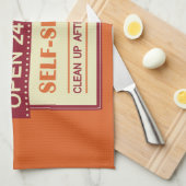 Keuken - aangepaste naam - handdoek (Quarter Fold)