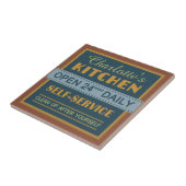 Keuken - aangepaste naam - keramische tegels tegeltje (Zijkant)