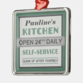 Keuken - aangepaste naam - sierbloem metalen ornament (Links)