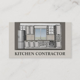 Keuken Aannemer Cabinetry Carperntry Bruine Kaart Visitekaartje