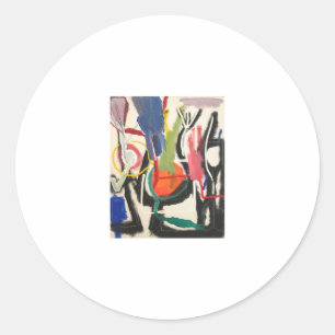 Keuken Abstract schilderij Hankamer Artjunkhaus Ar Ronde Sticker