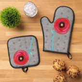 Keuken accessoires exclusieve designer 2024 ovenwant & pannenlap set (Top down)