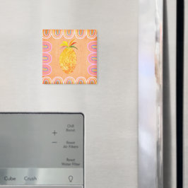 Keuken Ananas Folk Art Stijl Magneet