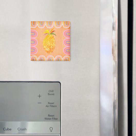 Keuken Ananas Folk Art Stijl Magneet (Insitu (Koelkast))