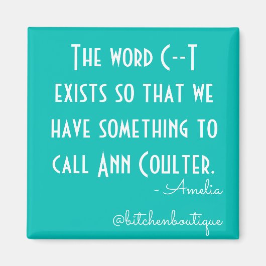 Keuken Ann Coulter magneet (Voorkant)