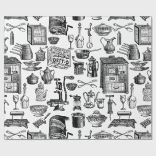 keuken antiek toilet wit Victoriaans Cadeaupapier