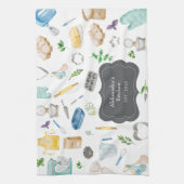 Keuken Bakbenodigdheden Monogram Aanpasbaar  Theedoek (Verticaal)